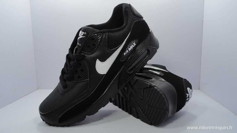 noir blanc logo de Nike Air Max 90 (1)